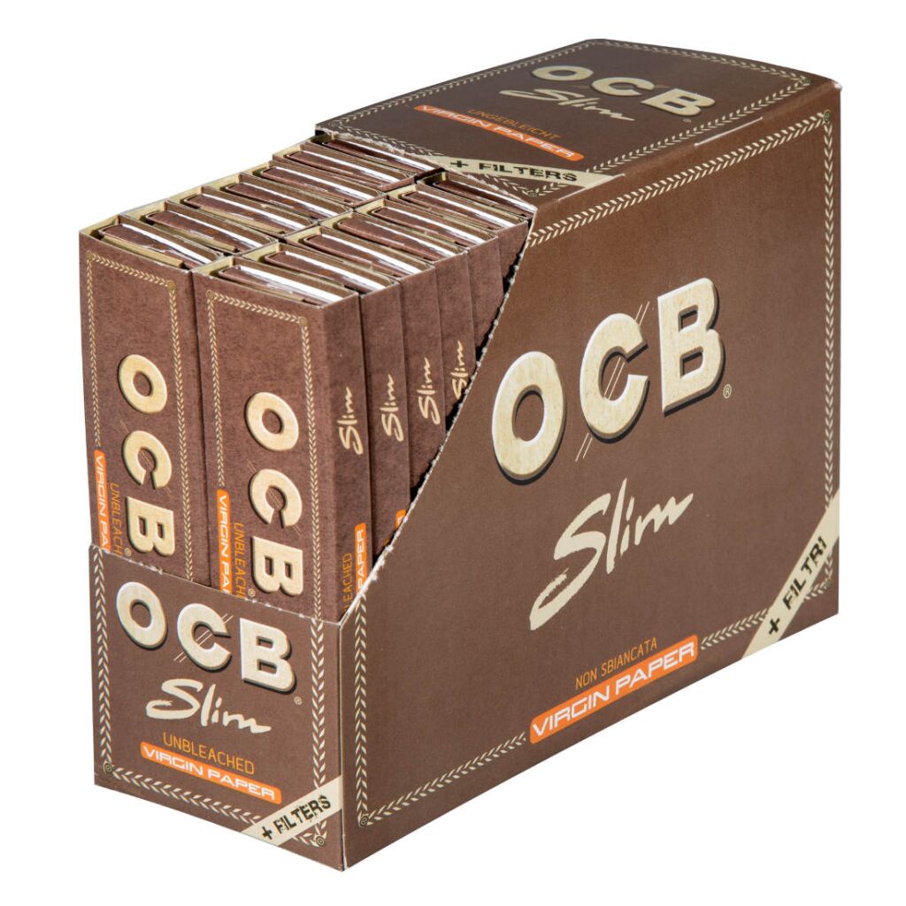 box-bibulki-ocb-virgin-brown-slim-premium-filters-king-size-cbd-strong-hemp-sklep-konopny-polska