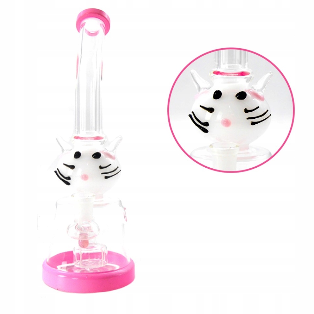 BONGO-szklane-ROZOWE-KOT-KITTY-z-FILTRACJA-26-cm-14-5-mm-EAN-GTIN-5901115856177