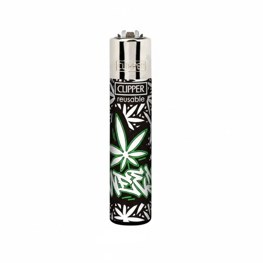 zapalniczka-clipper-reusable-graffiti-leaves-1-4-strong-hemp-sklep-konopny-polska